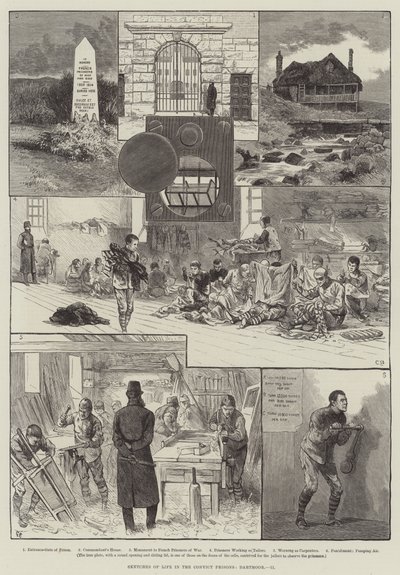 ダートムーア、囚人の刑務所での生活のスケッチ 作： Walter Bothams